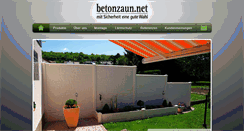 Desktop Screenshot of betonzaun.net